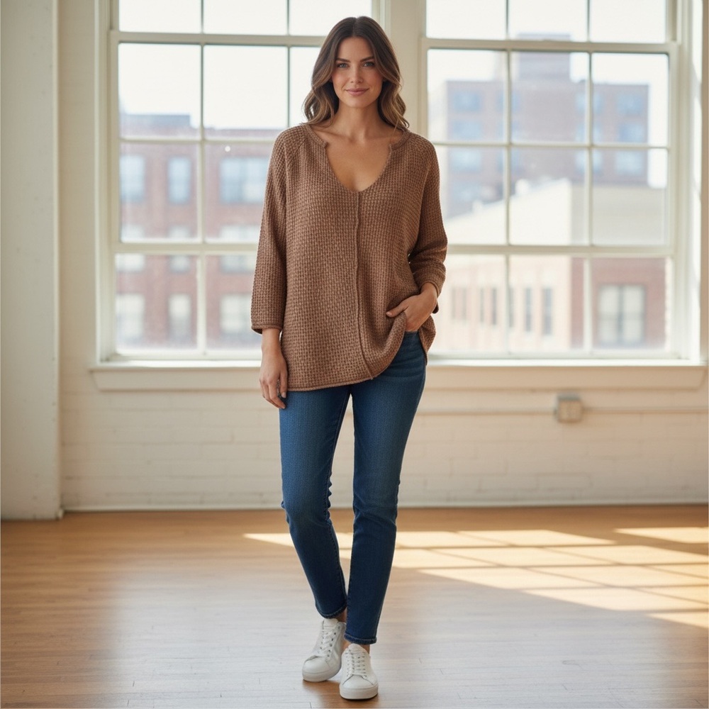 BiBi Waffle Knit Top